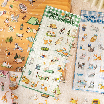 Yarn Cat Stories Series Sticker Sheets