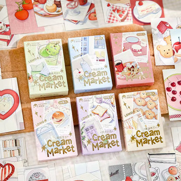 Cream Market Series Korean Style Postcards