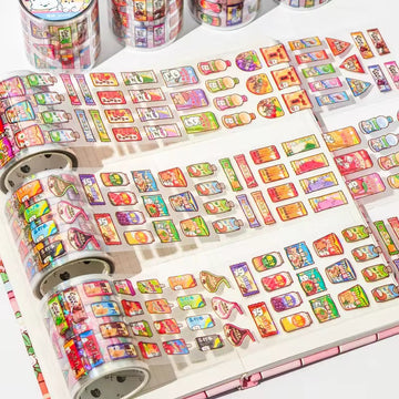 Fun Snack Theme Die cut Pet Tape