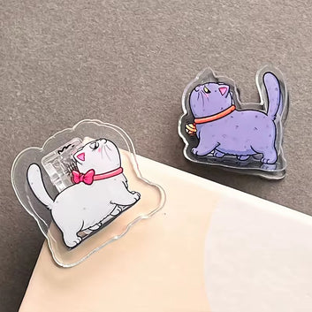Cute Cat Shape Acrylic Clips