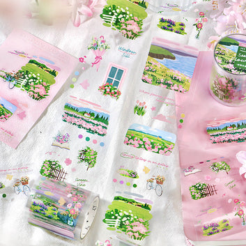 Only Flowers Know Series Die Cutting PET Tape
