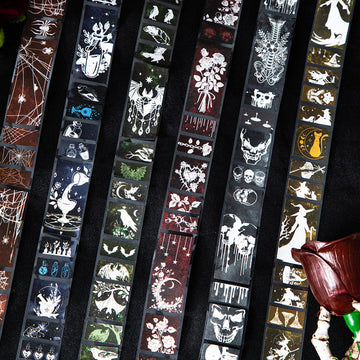 The Night Dawn Series Die Cutting Flash Synthetic Paper Tape