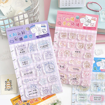 Cute Diary Book Series Silicone stamp