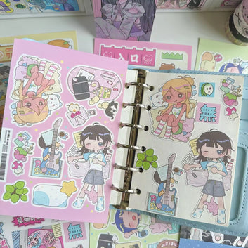 Korean and Japanese Style Shibuya Sticker Sheet