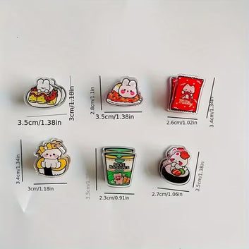 Cartoon food Acrylic Clip