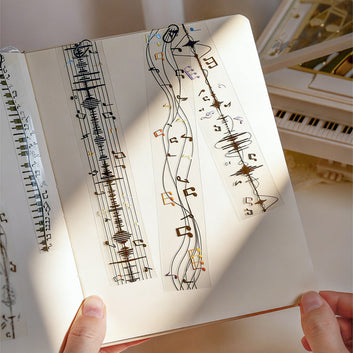 The Music Flow Series Laser Silver PET Tape
