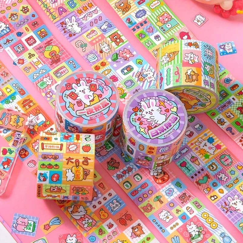 Happy Collect Graffiti Series Cute Ins Style Washi Tape for Scrapbooking