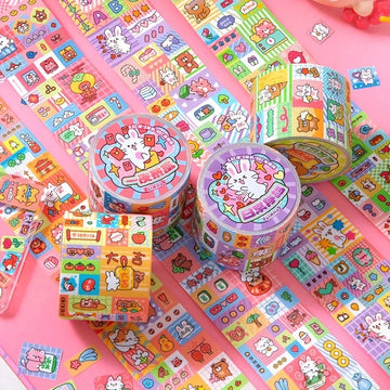 Happy Collect Graffiti Series Cute Ins Style Washi Tape for Scrapbooking