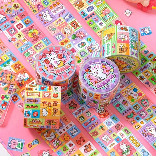 Happy Collect Graffiti Series Cute Ins Style Washi Tape for Scrapbooking