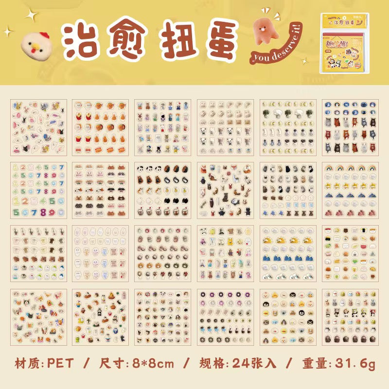 Genki Racing Project Sticker Size Genki Party Old time series sticker book