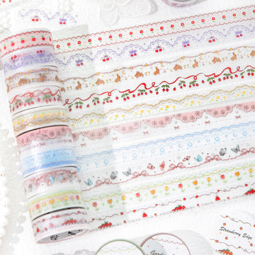 Lace skirt hem series Flash PET Tape