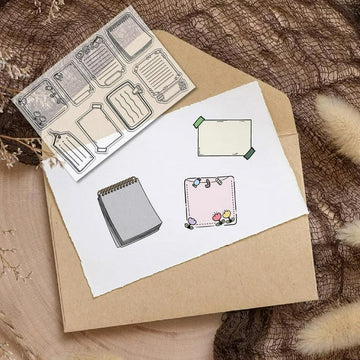 Label Frame Silicone Stamp