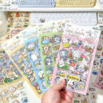 Pet Friendly Series Cartoon Sticker Sheets