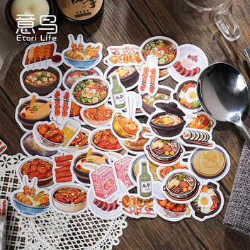 Korean Cuisine Series Sticker Book