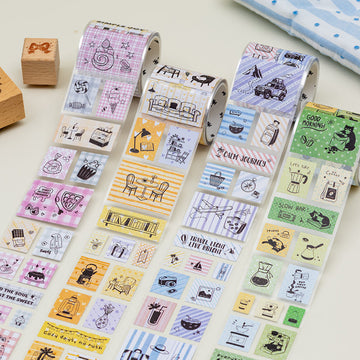 Light Sweet Life Series Die Cutting Writing Paper Tape