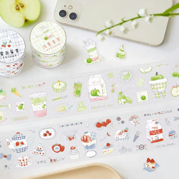 Fruit Glitter Sand Series Die Cut Tape