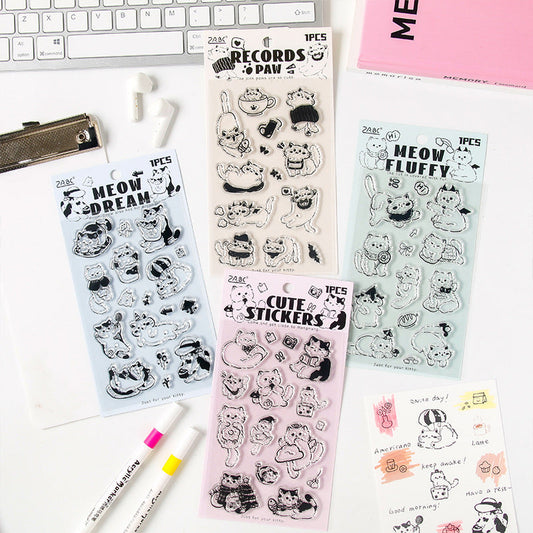 Cat theme series Silicone Stamp set