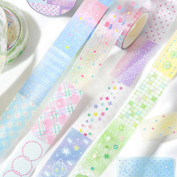 Light Salt Color Poetry Series Flash PET Tape