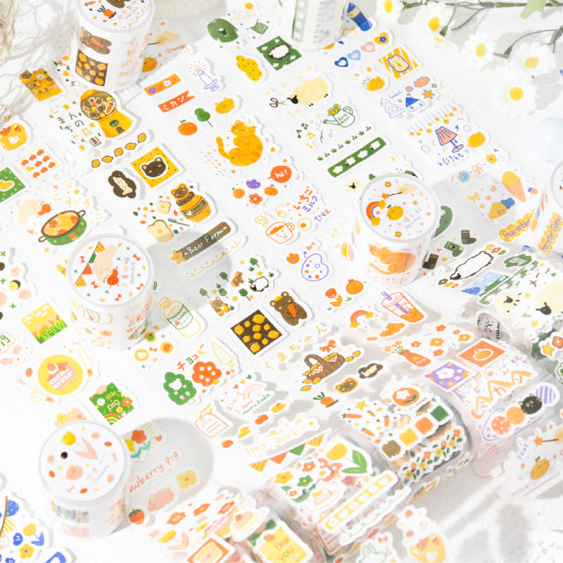 Lamb ranch Series Die Cutting Flash Self-adhesive Tape