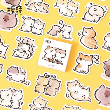 Naughty Meow Design journal seal sticker box