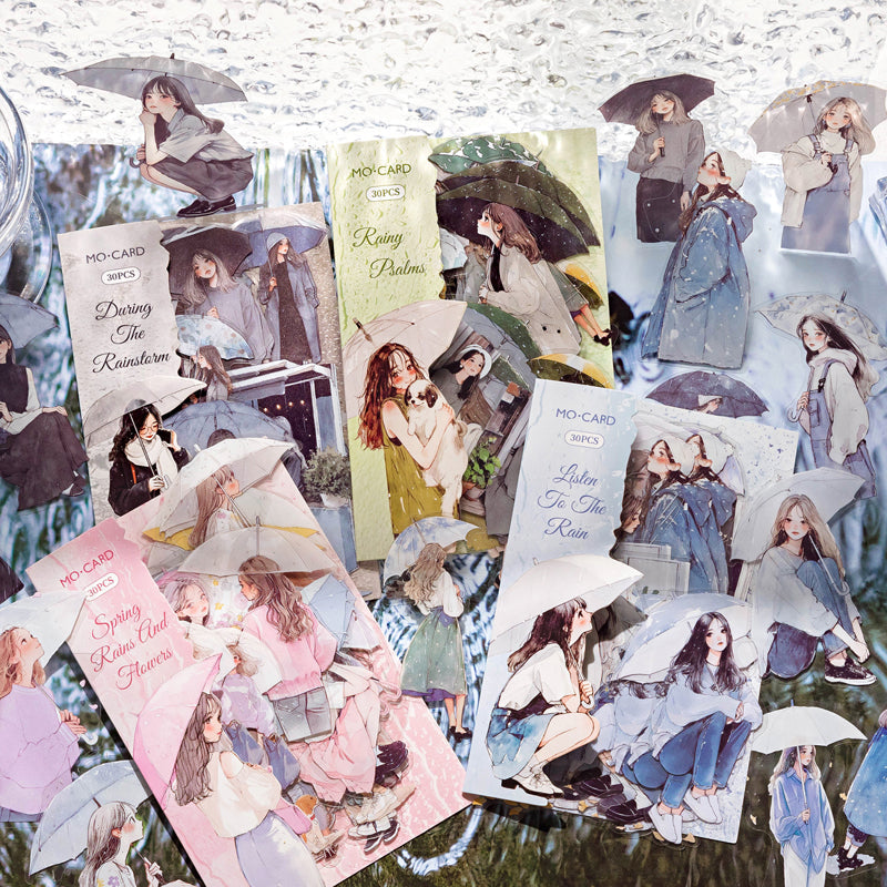 Rain Overture Series Scrapbook stickers