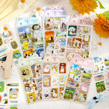 Joyful Cute Pet Series Sticker Sheets