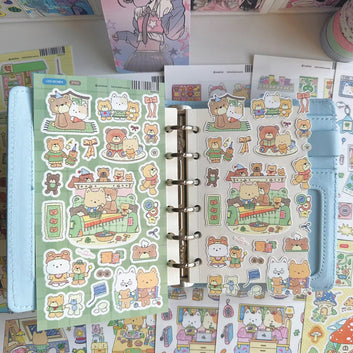 Korean Style Cute Cartoon Sticker Sheet