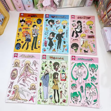 WAKAWAKA Haikyuu Anime Character Japanese Style Girl Sticker Sheet
