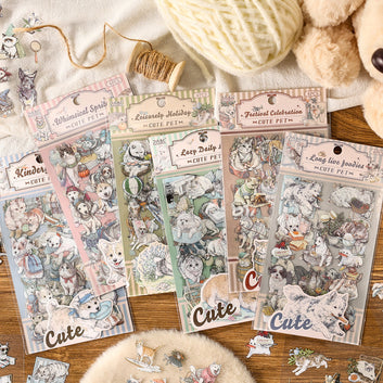 Cute Pets Dominate The Market Series Sticker Sheets