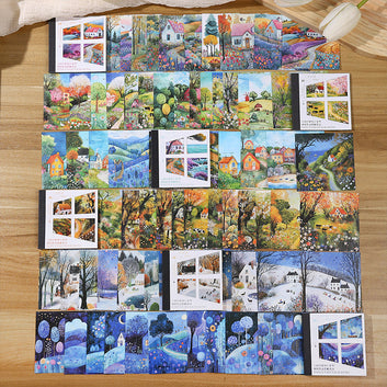 Four Seasons Scenery Series Sticker Book