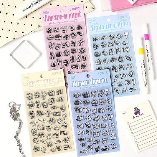 Daily Life Series Silicone Stamp set