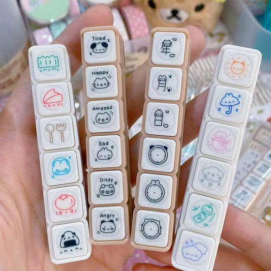 Book Punch card Stamp