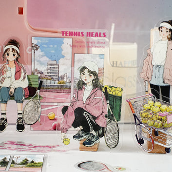 Sports Girls Series PET sticker