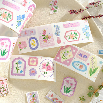 Botanical-Themed Die Cut Washi Tape