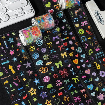 Color Diary Series Die Cutting PET Tape