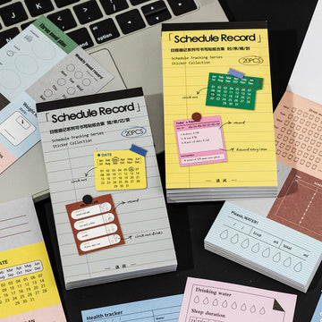 Schedule Log Series sticker book
