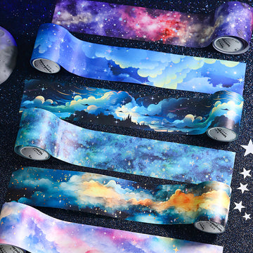 Starry Dream Series Laser Silver Washi Tape