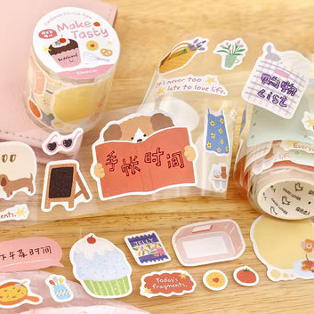 Warm Little Happiness Series Die Cutting Paper Tape