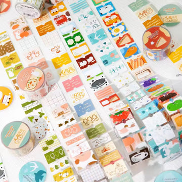 Line Graffiti Diary Cloud Series PET Tape