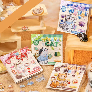 Weaving Cat Stories Series Sticker Book