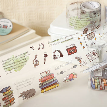 Colored Painting Collection Series Die Cutting PET Tape