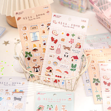 Slow Enjoy Life Series sticker Sheet