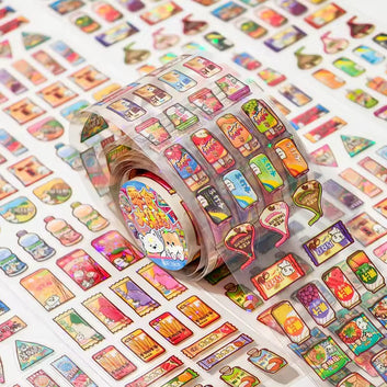 Fun Snack Theme Die cut Pet Tape