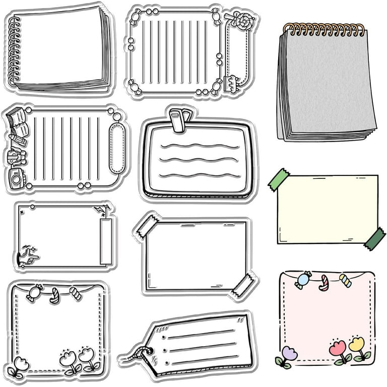 Label Frame Stamp Label Frame Silicone Stamp