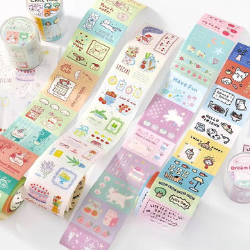 Free Style Doodle Series Die Cut Tape
