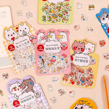 Cartoon Cute Washi Stickers
