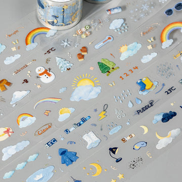 Weather Forecast Series Die Cutting PET Tape