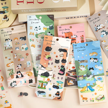 Meow Diary Series Sticker Sheets