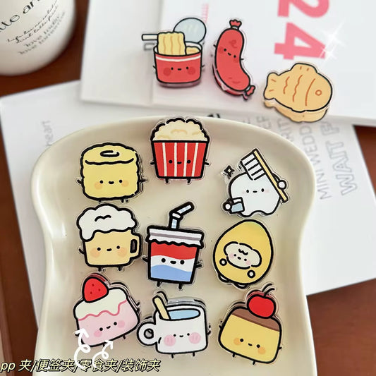 Food Series Acrylic Clip