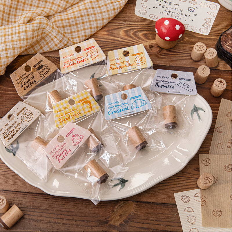 The little bakery series wooden scrapbook Stamp